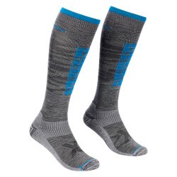Ortovox Ski Compression Long Socks Men's in Grey Blend